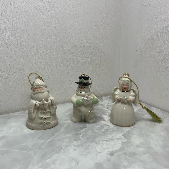 Lenox Holiday Cheer Porcelain Ornaments—24 kt GOLD - Picture 3 of 7